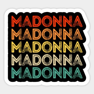 Love Heart Madonna Vintage Style Black Madonna Sticker